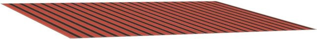 vidaXL Markisenersatzstoff aus Polyester in Orange und Braun, B: 400 cm, H: 350 cm - Bild 1