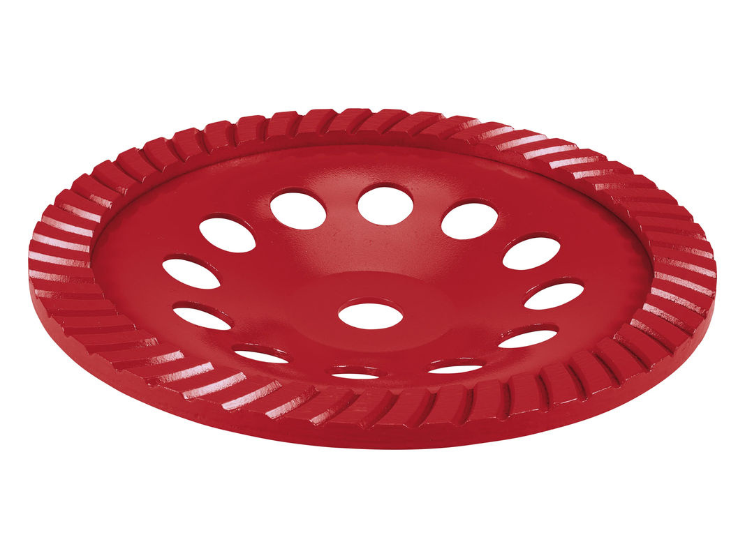 PARKSIDE Diamant-Schleiftöpfe Turbo für Stein Beton und Fliesen Durchmesser: 23 cm Farbe: Rot - Bild 2