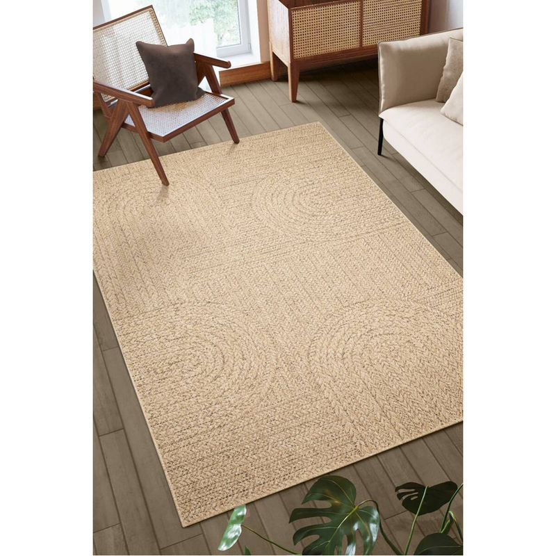 Merinos In-/Outdoor-Teppich Kenzy in Beige, rustikaler Flachgewebe-Stil, B/L: 200 x 290 cm - Bild 2