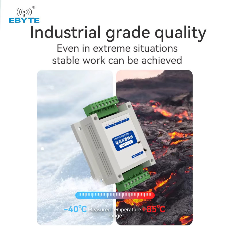 EBYTE MA01-XHXX-V2 Serie Industrieller RS485 Modbus RTU Differenzieller Analoger Eingang zur Datenerfassung in Weiß - Bild 2