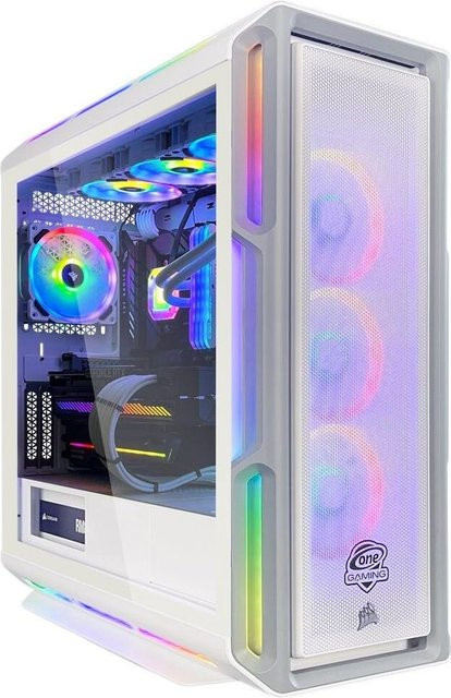 ONE GAMING High End Gaming PC AN858 Desktop PC in Weiß mit RTX 5080, AMD Ryzen 9 9950X, 2 TB NVMe, 32 GB RAM und Windows 11 - Bild 1