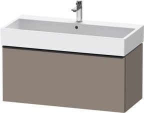 Duravit Waschtischunterschrank D-Neo wandhängend in Weiß und Grau, B/T/H: 98,4 x 44,2 x 44,0 cm - Bild 1