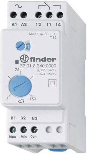 Finder Überwachungsrelais 24 V/AC mit 1 Wechsler zur Füllstandsüberwachung 72.01.8.024.0000 in Weiß - Bild 1