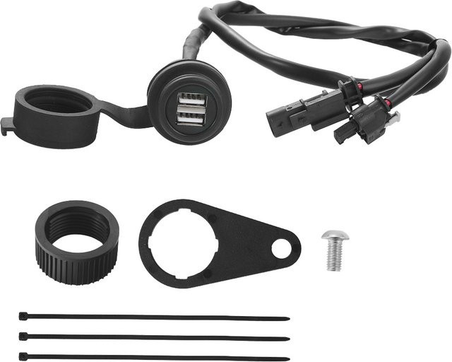 USB-C Motorrad-Ladebuchse in Schwarz für BMW R1200GS R1250GS R1200ST R1150GS R1100GS R1250RT R1200RT K1200R LC Adventure und R ADV - Bild 1