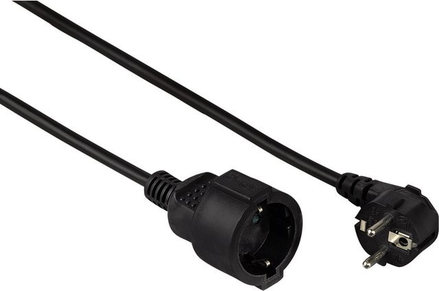 Hama Profi Spannungsversorgungs-Verlängerungskabel CEE 7/7 Schuko Schwarz 10 m - Bild 1