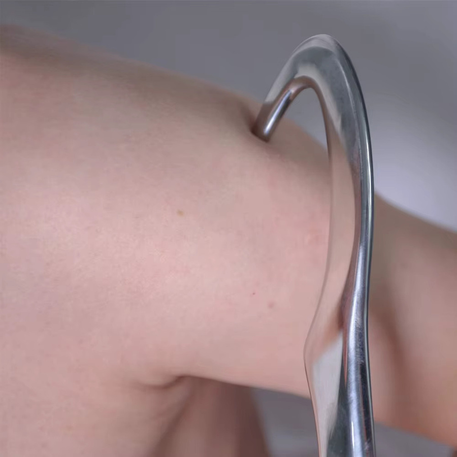 YQQGD Gua Sha Schaber aus Edelstahl, Unisex - Bild 2