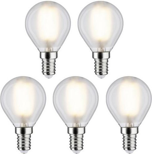 Paulmann LED Filament Leuchtmittel E14 Tropfenform Warmweiß 4,8W 5er Set - Bild 1