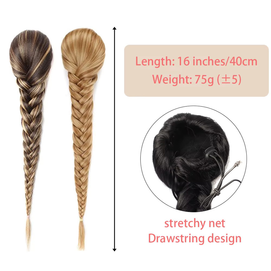 GUIMU Fishbone Braid Haarverlängerung, 16 Zoll, Damen - Bild 2
