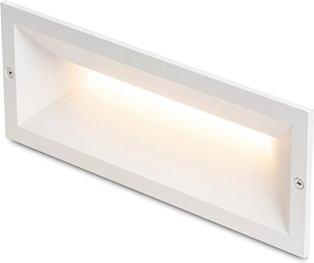 Rendl Außenleuchte Ragg LED Weiß IP65 mit warmweißem Licht für Treppen und Gehwege 12 W - Bild 1