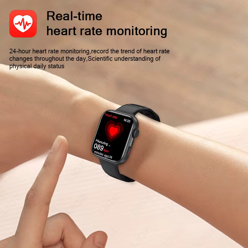 LIGE Smartwatch, Schwarz, Silikon, Unisex - Bild 4