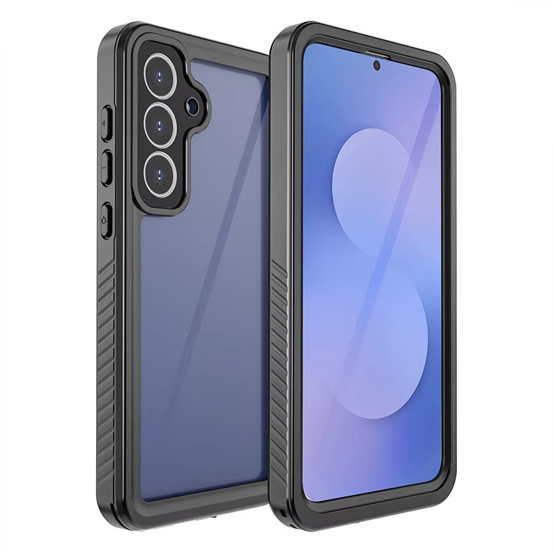 Shellbox Handyhülle aus PC und TPU mit Linsenschutz, IP68 wasserdicht und robust, Farbe: Schwarz, passend für Samsung Galaxy S23, S24, S25, S25 Edge Ultra und S26 Serie - Bild 4