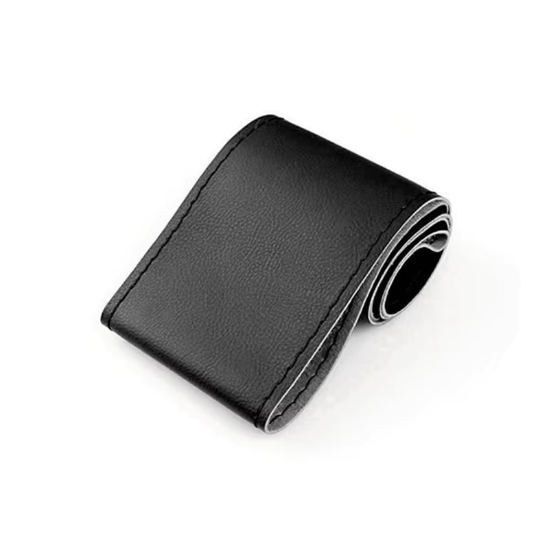 FOXSN DIY Lenkradbezug aus Mikrofaser und Leder in Schwarz mit Nadel und Faden zum Selbermachen, Set für die Auto-Innenausstattung - Bild 5