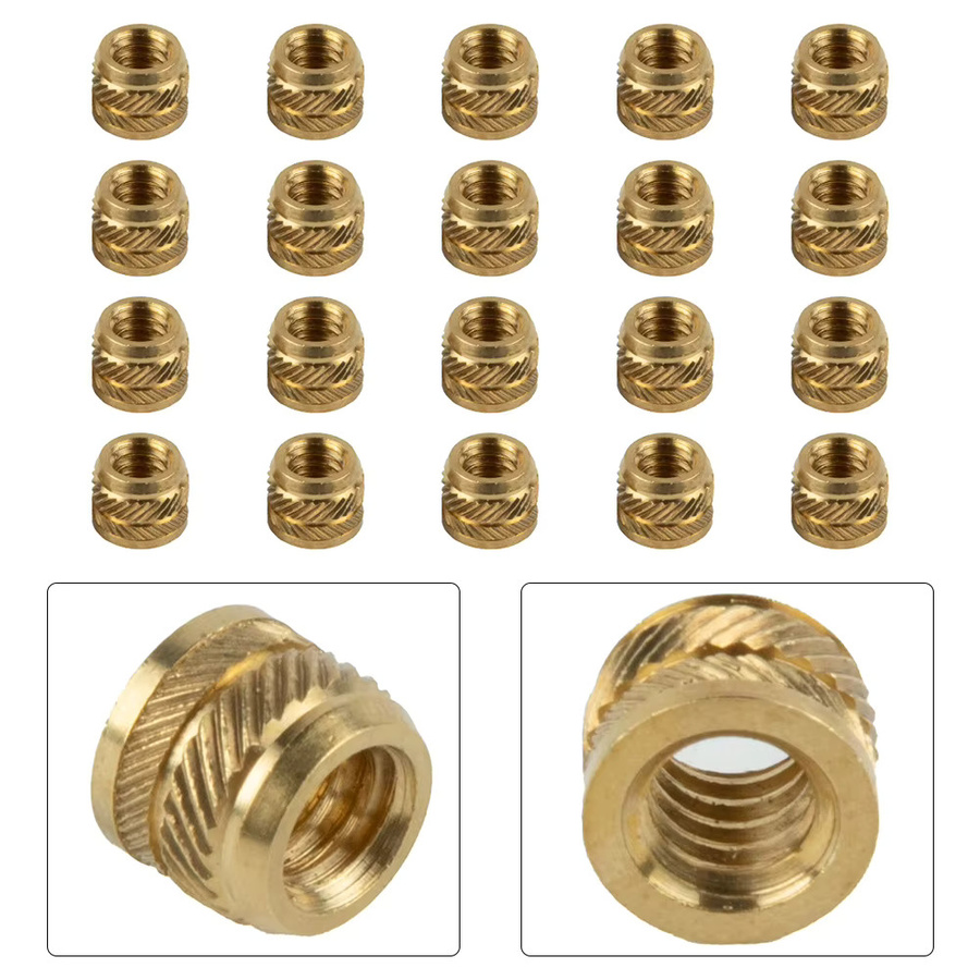 20 Stück Messingmuttern 1/4-20 Heat Set Einsätze für Kamerastative und 3D-Druck in Goldfarben - Bild 3