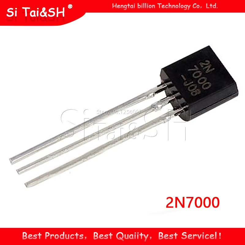 20 Stück 2N7000 Kleinsignal-MOSFET N-Kanal-Transistor Si Tai&SH, Schwarz, TO-92 - Bild 2