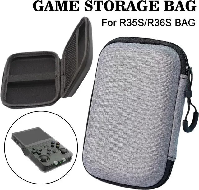 EVA Aufbewahrungstasche und Kabel-Organizer für R36S und R35S Gaming-Konsolen, kratzfeste und sturzsichere Schutzhülle für dein Gaming-Zubehör - Bild 1