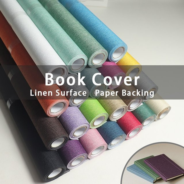 Beige Leinen-Buchhülle als Buchbindungstuch für Fotoalben und Scrapbooks, Breite: 40 cm, Länge: 300 cm - Bild 1