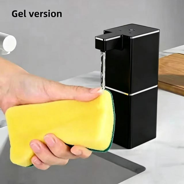OUIO Wandmontierter Intelligenter Automatischer Sensor-Seifenspender für Küche und Bad in Schwarz oder Weiß - Bild 1