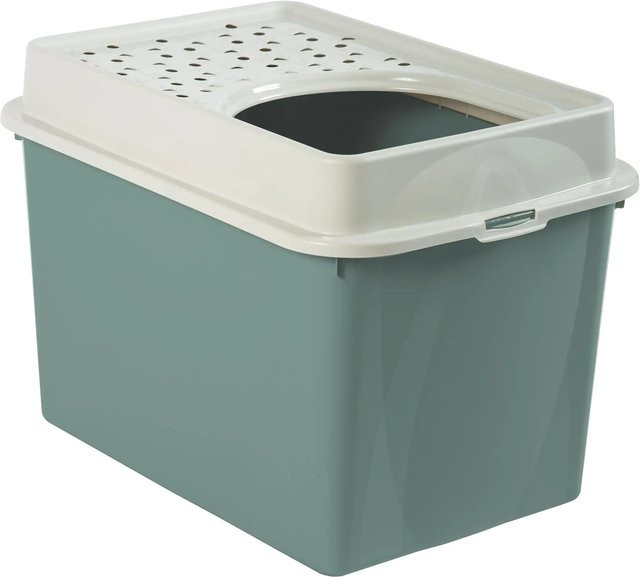 Rotho Katzentoilette Eco Berty Offen Mistletoe Green - Bild 1