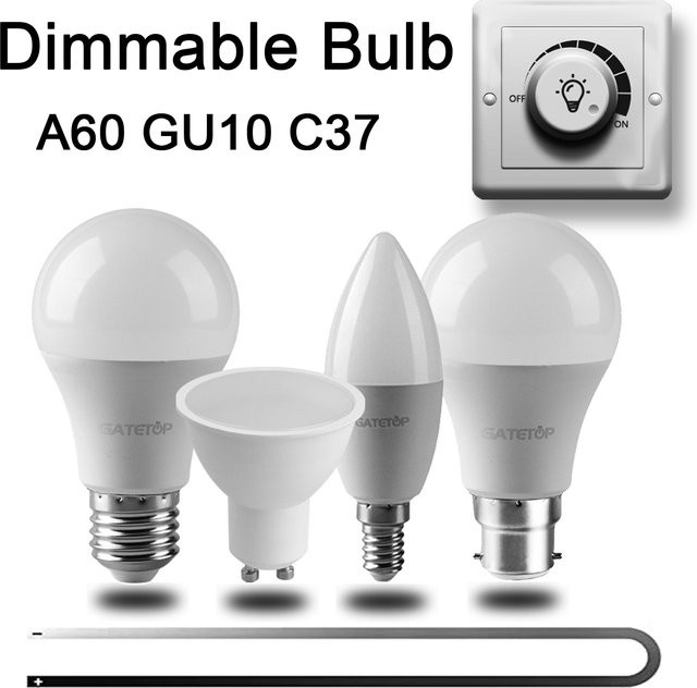 LED-Glühbirnenstrahler GU10 A60 dimmbar Warmweiß 3000K Weiß - Bild 1