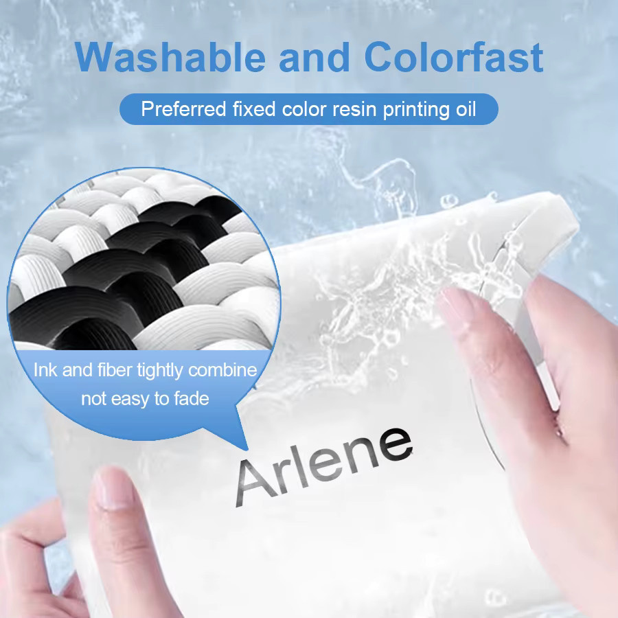 Personalisierter Namensstempel für Kleidung mit wasserfester und lichtbeständiger schwarz-weißer Tinte für alle Stoffe - Bild 3