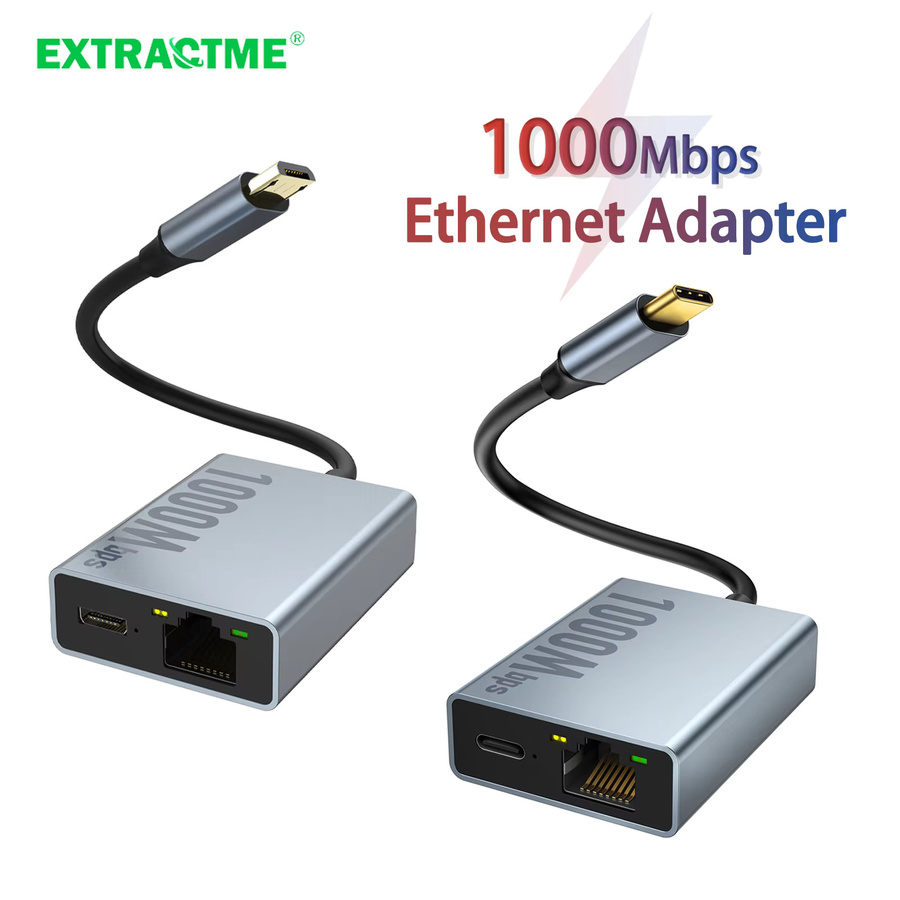 ZEXMTE 1000 Mbit/s Ethernet Adapter mit USB-C und Micro USB für Chromecast 4K Google TV, Smartphones und Android Tablets - Bild 7