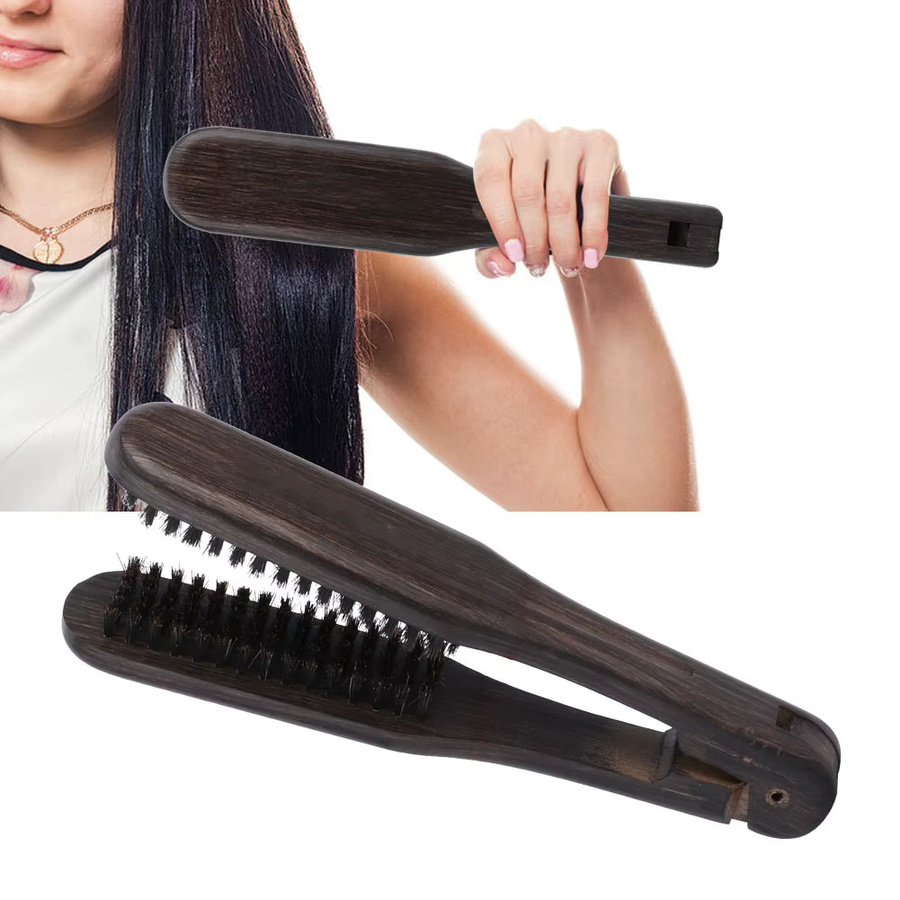 Doppelbürsten Kamm, Holz, Antistatisch, Unisex - Bild 2