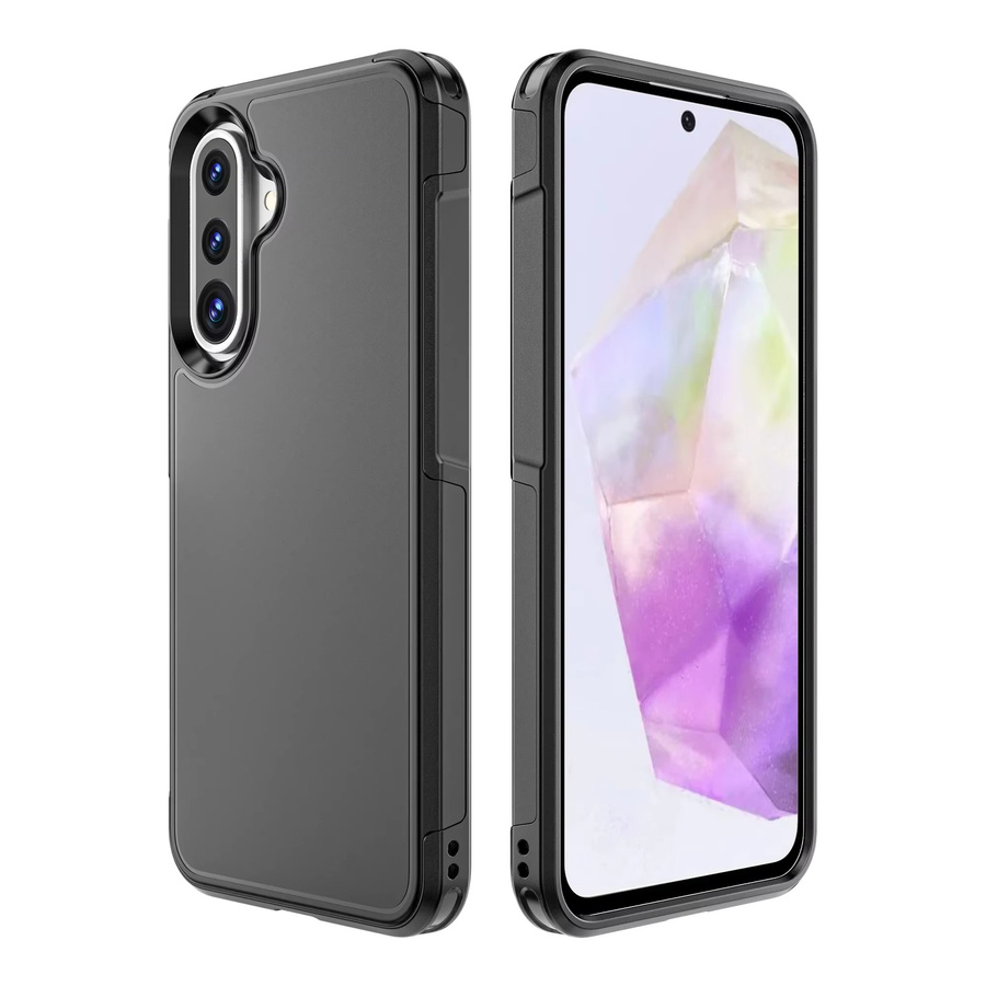 Robuste Rüstung Handyhülle für Samsung Galaxy A56 A36 A26 A16 A06 A55 A35 A25 A15 A05S in Schwarz mit stoßfestem Hautgefühl und Drop Protect Cover - Bild 5