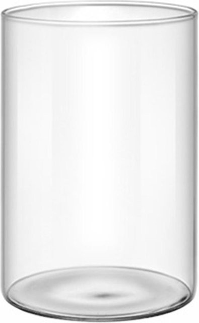 Moderne Zylindervase aus Glas von Warm Magpie Home in Weiß, Tischdekoration transparent, Höhe: 6,5 cm - Bild 1