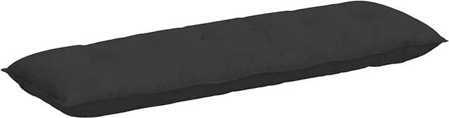 vidaXL Rückenkissen aus Mikrofaserstoff in Schwarz, B: 160 cm, H: 50 cm - Bild 1