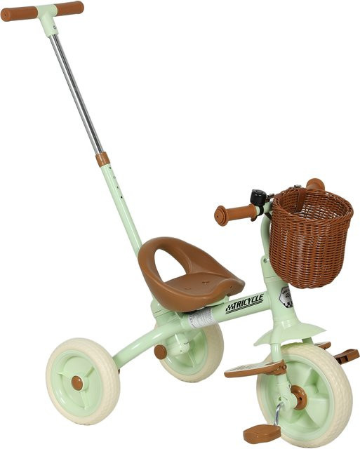 AIYAPLAY Baby-Dreirad 2-in-1, Grün, ab 2 Jahren - Bild 1
