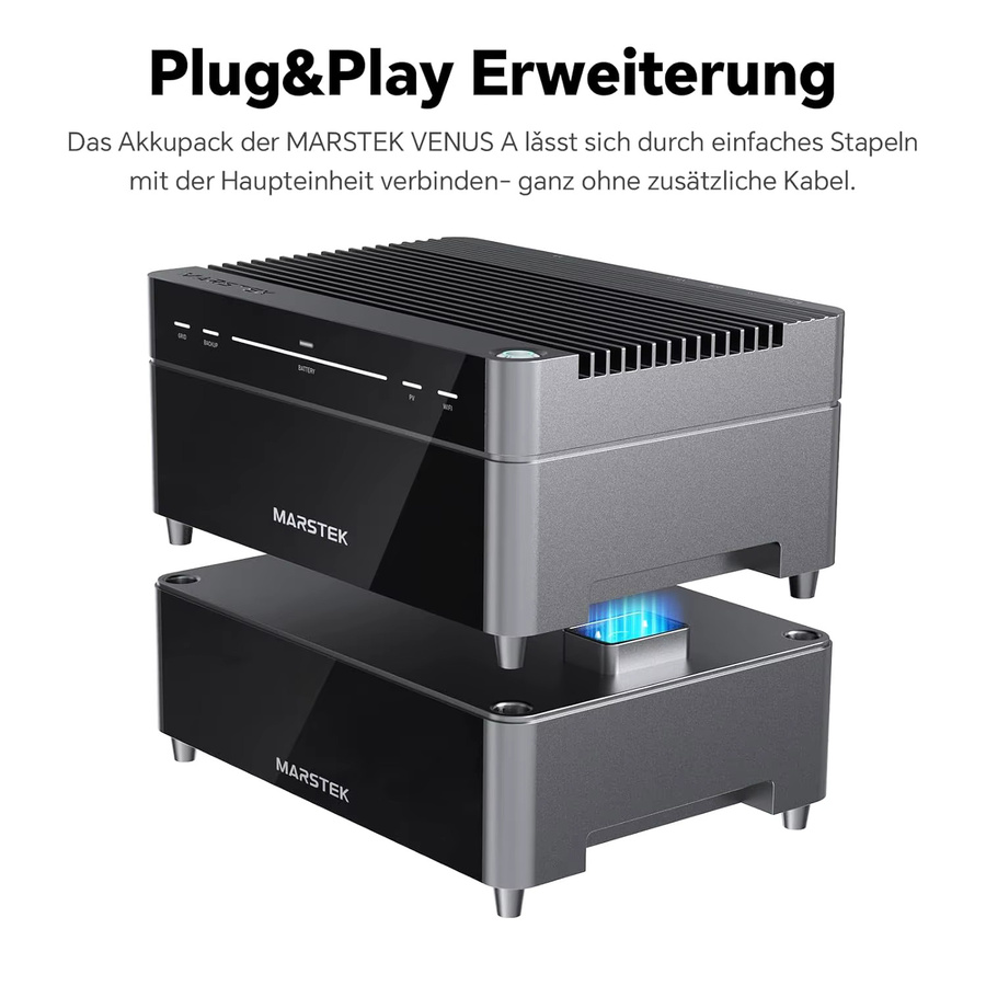 Marstek Venus A Balkon-Solaranlage mit Heimspeicher und Wechselrichter, 2120 Wh, 4 MPPT, 2,4 kW PV-Eingang, 1500 W Ausgang, LiFePO4-Akku, App-Steuerung, Schutzart IP65 - Bild 6