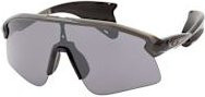 Oakley OO 9518 Sonnenbrille, randlos, wrap, Unisex, black, grey, plastic - Bild 1