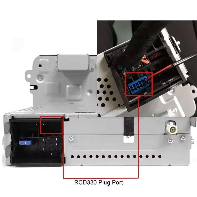 QXNY Rückfahrkamera Power Filter Gleichrichter RCA Umwandlungsadapter für VW BMW Benz Audi - Bild 3