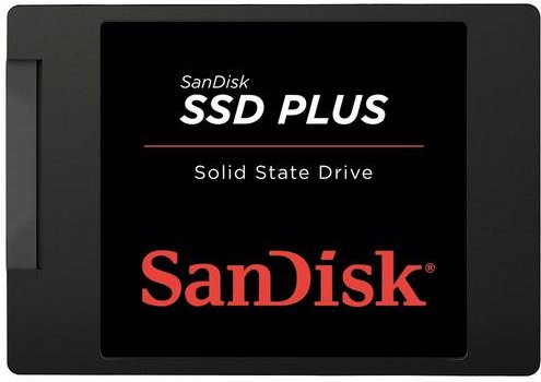 SanDisk SSD PLUS Interne SATA SSD 2 TB, 2.5 Zoll, Schwarz - Bild 1