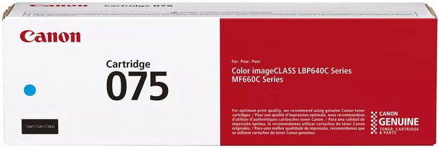 Original Canon Toner 075 Cyan für Laserdrucker - Bild 1