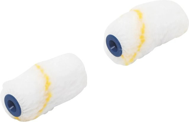 LUX-TOOLS Goldfaden-Walze Mini in Weiß, 2 Stück, Durchmesser: 5 cm - Bild 1