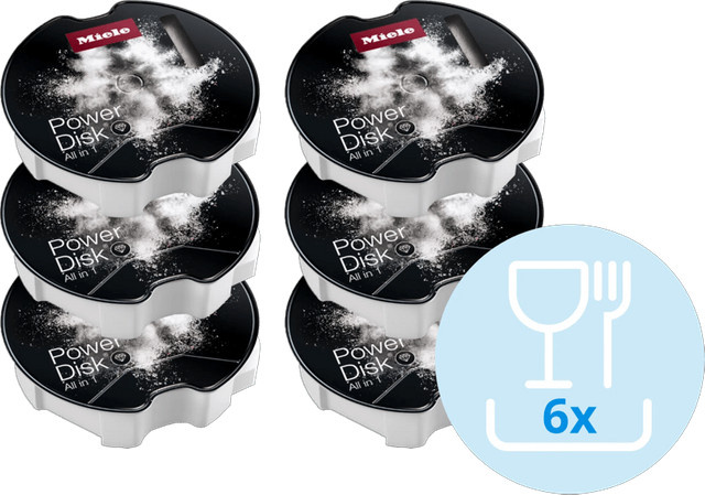 Miele PowerDisk All-in-1 Waschmittel-Tabs, 6 Stück, Schwarz - Bild 1