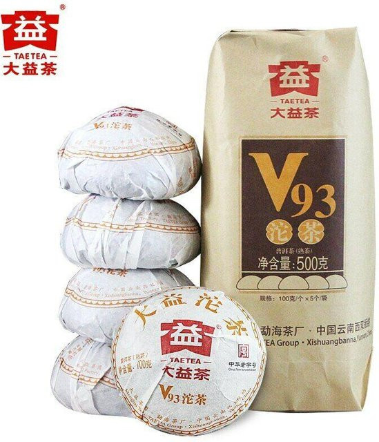Dayi V93 Yunnan Menghai TAETEA Pu-erh Tee Tuo Cha 2018, lose, 5 x 100 g - Bild 1
