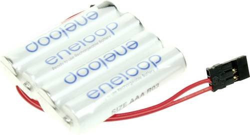 Panasonic eneloop Reihe F1x4 Akkupack mit 4x Micro AAA Akkus, NiMH, 4.8V, 750 mAh, inklusive Kabel und Stecker - Bild 1