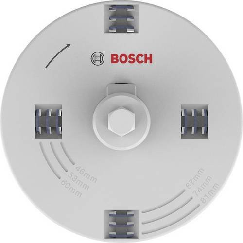 Bosch Lochsägen-Set für Holz und Trockenbau mit Aufsteckhalter, Durchmesser: 46 mm, 53 mm, 60 mm, 67 mm, 74 mm, 81 mm, Tiefe: 31 mm - Bild 1