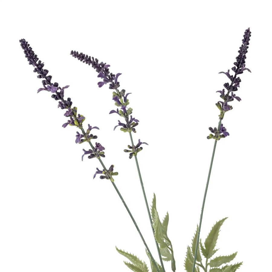 Bloomingville Lavendel Kunstblume lila Tischdeko skandinavisch Höhe: 65,5 cm - Bild 1
