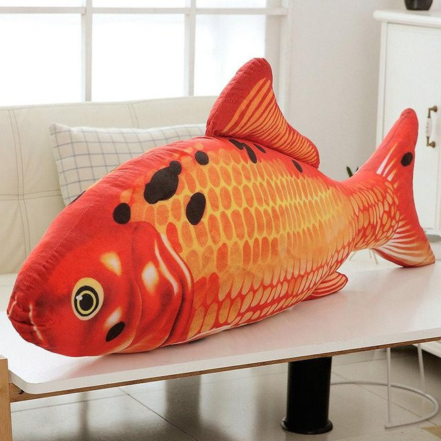 Kidsly Cyprinus Carpio Fisch Koi Karpfen Plüsch Spielzeug, 60cm - Bild 1