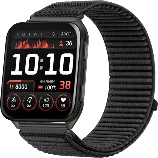 DAINU Uhrenarmband Garmin Venu X1, Nylon, Grün - Bild 1