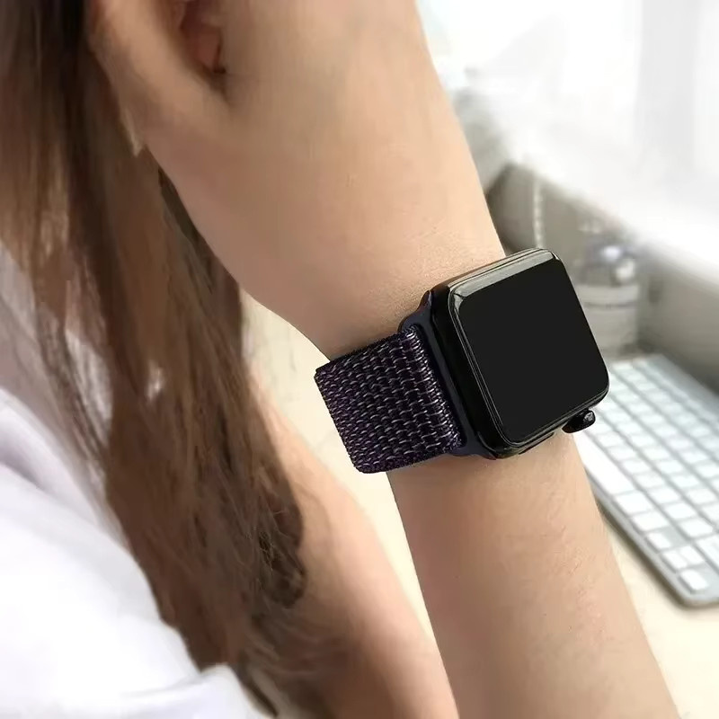 Uhrenarmband Nylon Loop, Schwarz, Unisex - Bild 2