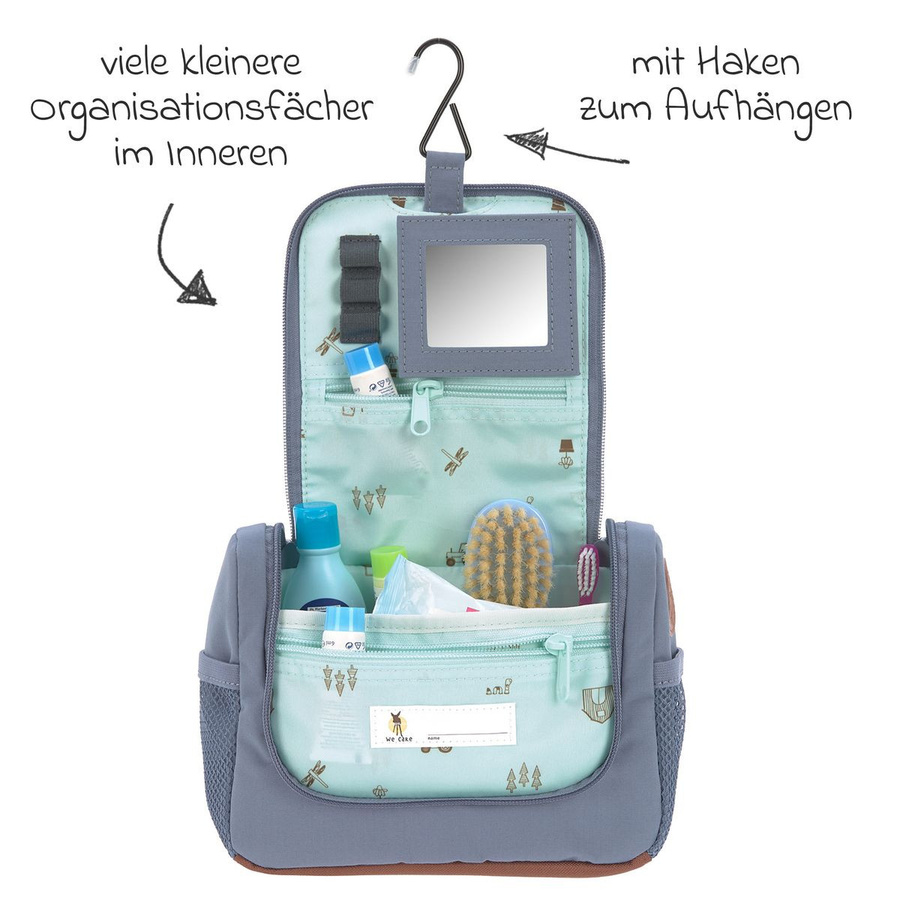 Lässig 2-tlg. Reise-Set Adventure Tractor in Blau mit Trolley und Washbag - Bild 6