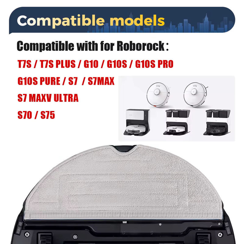 WINDNINJA Mopptücher für Roborock S7 S8 S7 Maxv Ultra S7 Max S8 Pro Ultra S7 Maxv Plus S8+ S70 S75 T7S G10 G10S G10s Pro Staubsaugerroboter - Bild 5