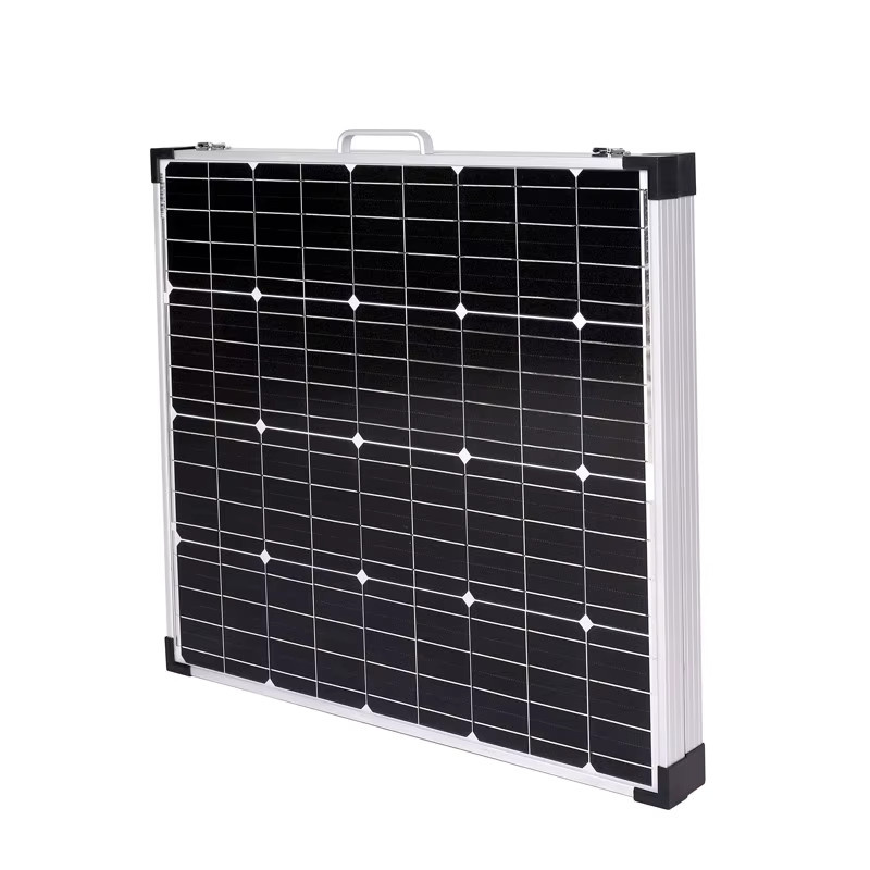 DOKIO Faltbares Solarpanel 160W mit 18V und 5V USB-Anschlüssen, Tragbares Photovoltaik-Ladegerät in Schwarz - Bild 5
