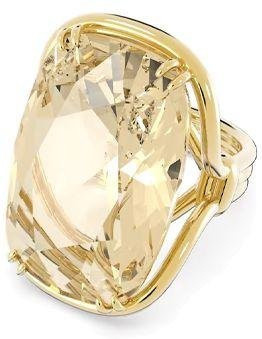 Swarovski Ring, vergoldet, Kristall, beige, Damen - Bild 1