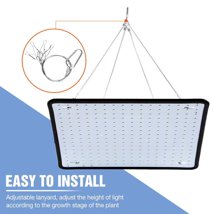 200W LED Quantum Board Pflanzenlampe Vollspektrum in Silber für Gewächshaus, Zelt und Pflanzenkultivierung - Bild 3