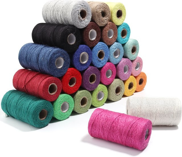 Geflochtene Juteschnur in Braun für DIY Dekoration, Hochzeit und Verpackung, 100 m Rolle - Bild 1
